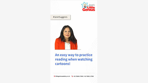 An easy way to practice reading when watching cartoons!