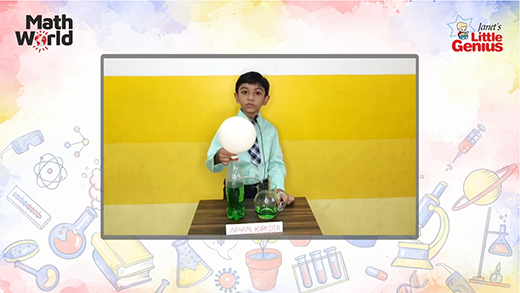 Little Genius Arham Kapadia - Science Experiment