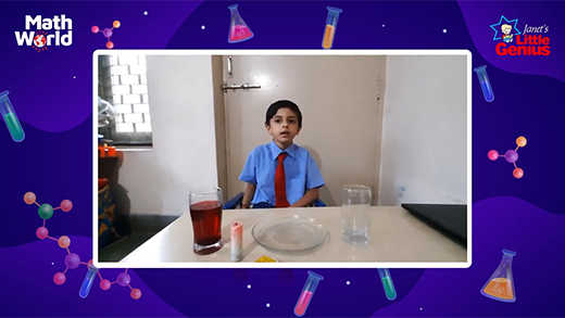 Little Genius Riyaan Parikh - A magical raising water science experiment